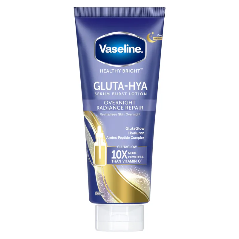 Vaseline® Gluta-Hya Serum Burst Lotion overnight radance repair 330 ml