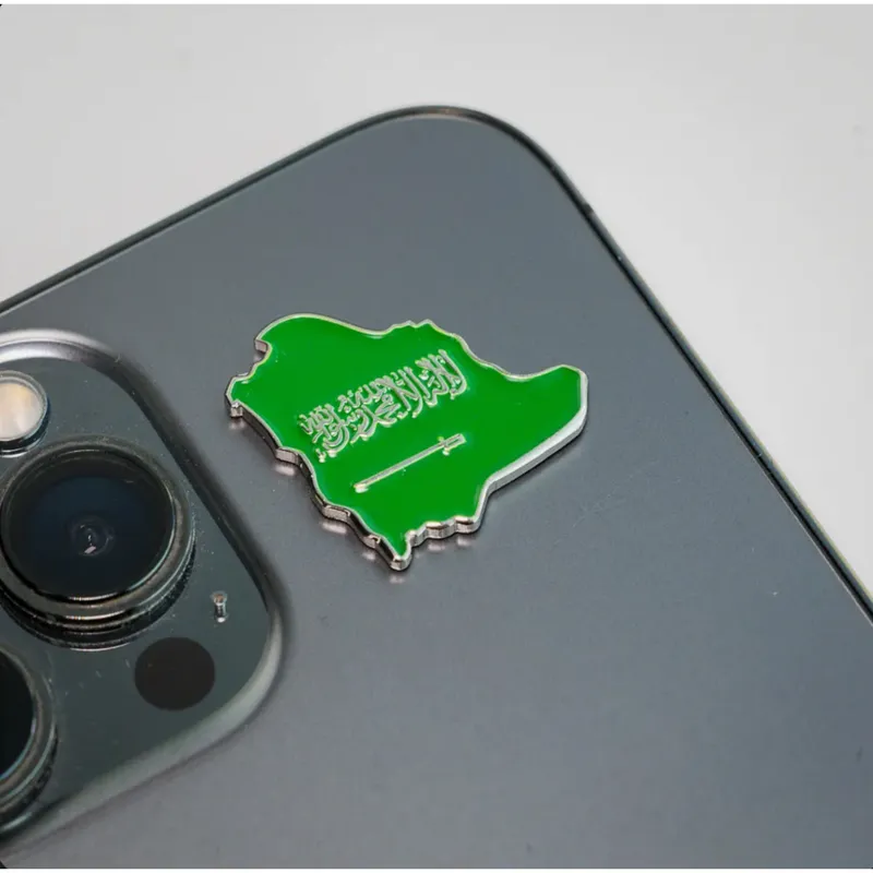 Ksa map 3d High Quality Metal Sticker For Mobile Phones & Laptops