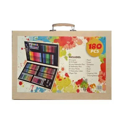 Kids Painting wooden set box , 180 Pcs