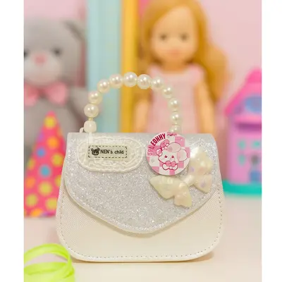 Girls hand bag - white
