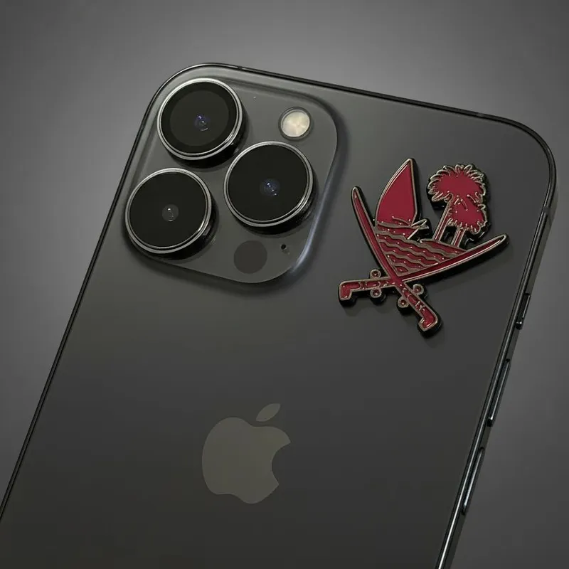 Qatar new Logo 3d High Quality Metal Sticker For Mobile Phones & Laptops