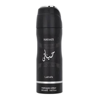 Lattafa Hayaati Perfumed Deodorant Spray for Unisex, 200 ml