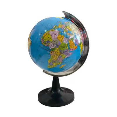 Plastic round world globe - small size for education