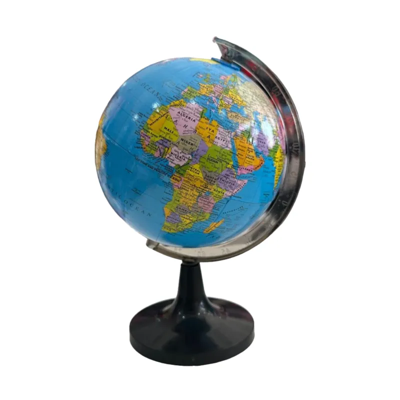 Plastic round world globe - small size for education
