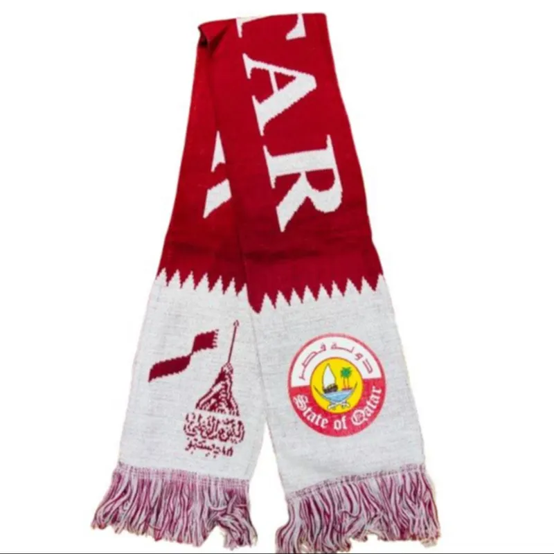 Qatar national day scarf x 1pc - heavy duty wool