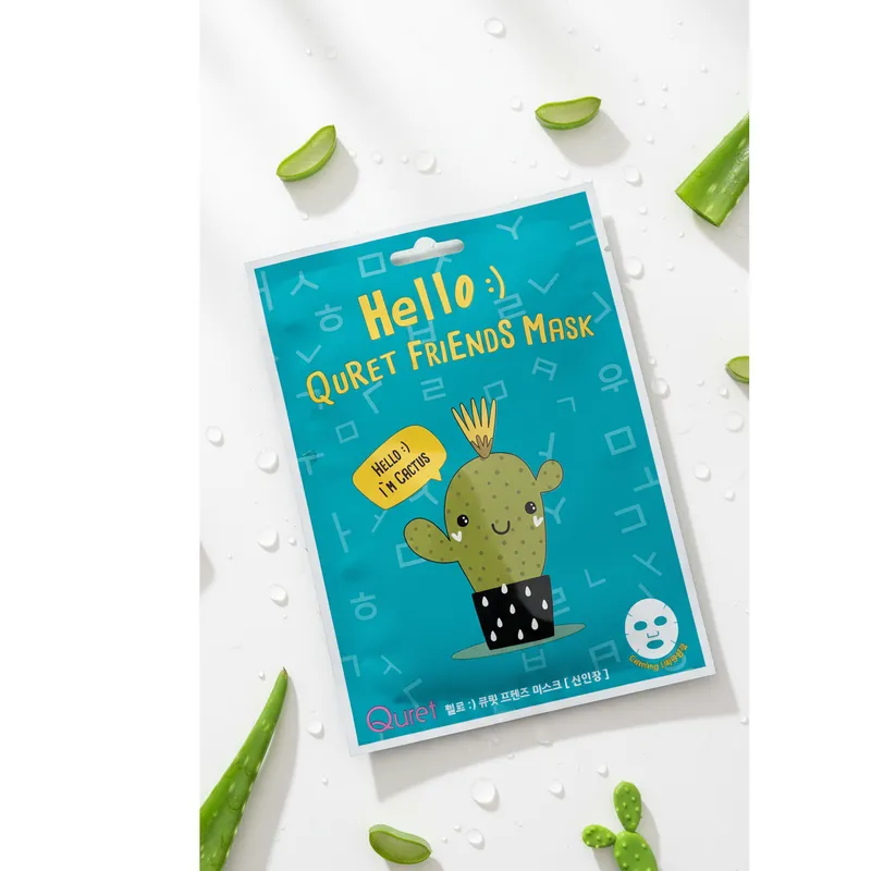 Korean face mask quret - cactus 1 pcx 25g