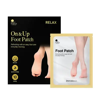 Korean foot patch , the Essence of nature, 1 set ( 2 patches )