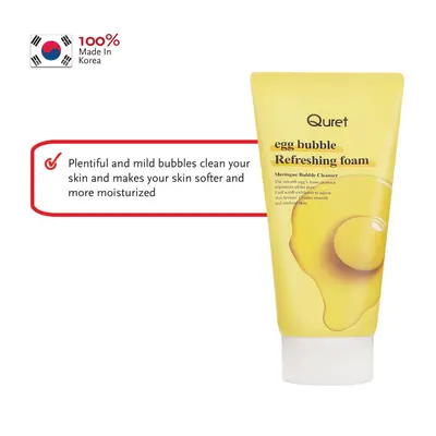 Quret Egg Bubble Refreshing Foam - 170g