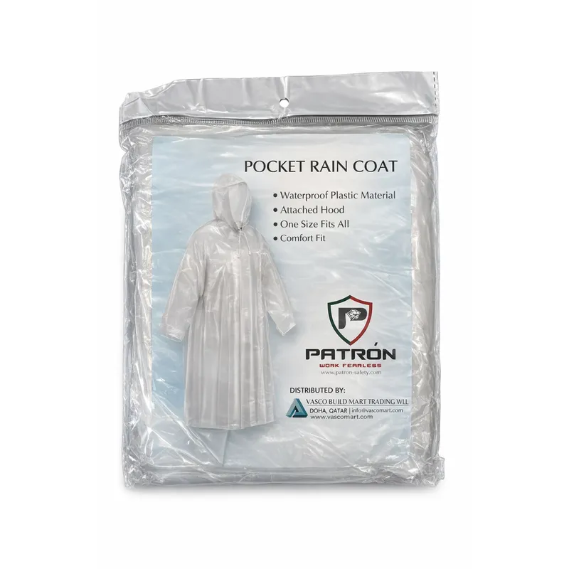 Pocket Rain Coat Waterproof with Hood – One Size