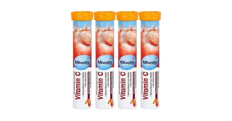 Vitamin C Effervescent 240mg Immune Support Antioxidant Healthy Skin Supplement