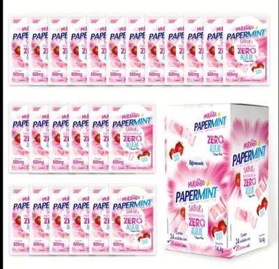 Instant paper strips mint strawberry flavor 20 pieces