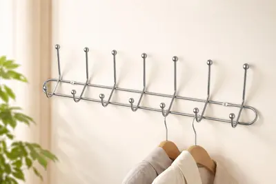 wall cloth hanger steel with 7 hooks