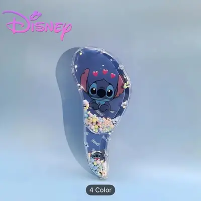 Disney Stitch Detangling Hair Brush – Liquid Glitter Handle