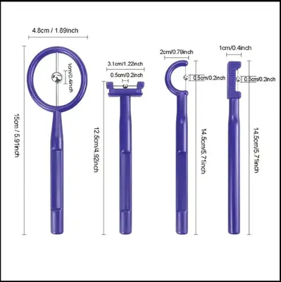 Tongue and Oral Muscle Training Tools Set 4 Pieces Handheld Size