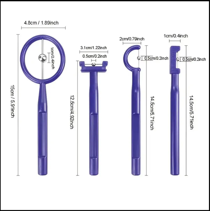 Tongue and Oral Muscle Training Tools Set 4 Pieces Handheld Size