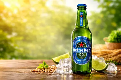 Heineken 0.0 Alcohol Free Malt Beverage Glass Bottle 330 ml