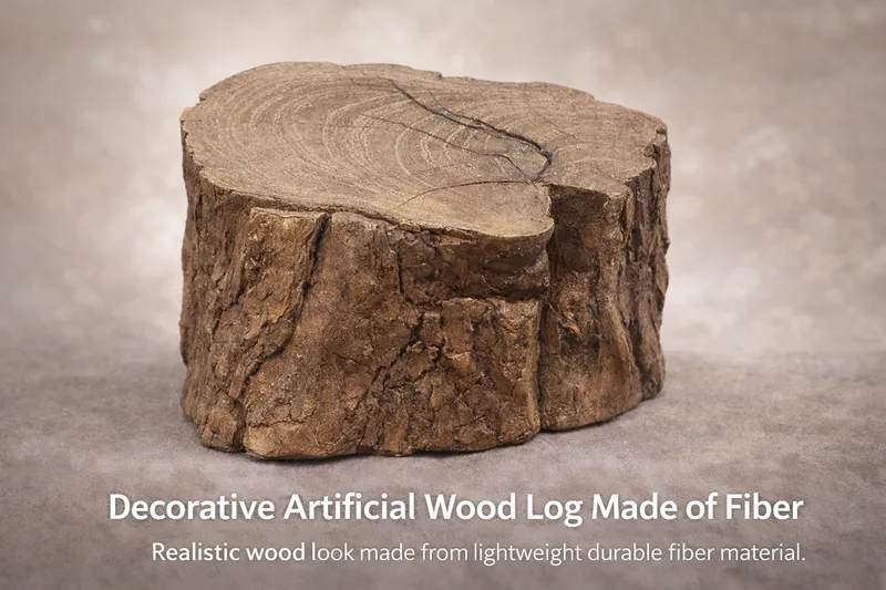 Decorative Artificial Wood Log Made of Fiber