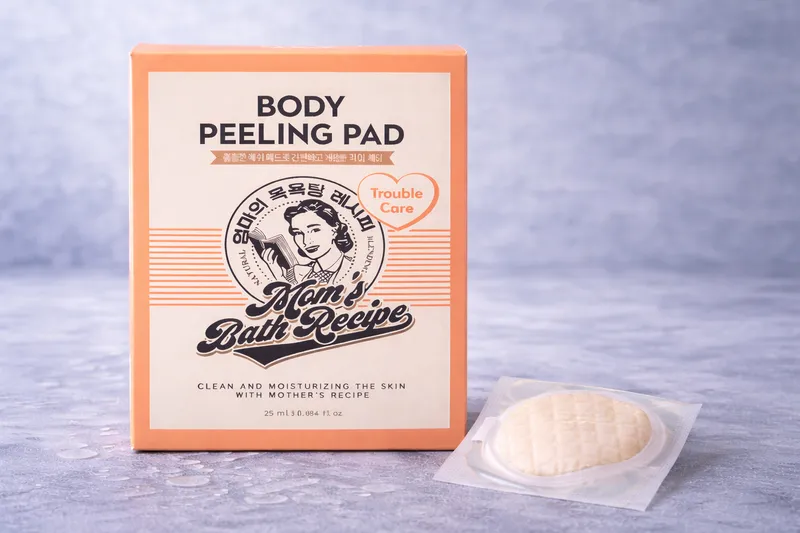 Moms Bath Recipe Body Peeling Pad Trouble Care Orange Single Piece 25 ml