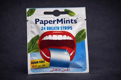 PaperMints Breath Freshening Strips 24 Strips Sugar Free