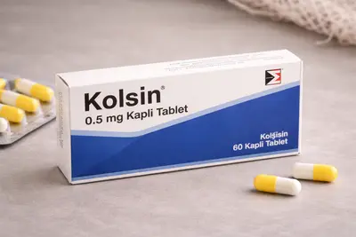 Kolsin Coated Tablets Turkish Product Zero Five Mg Pack of Sixty Tablets