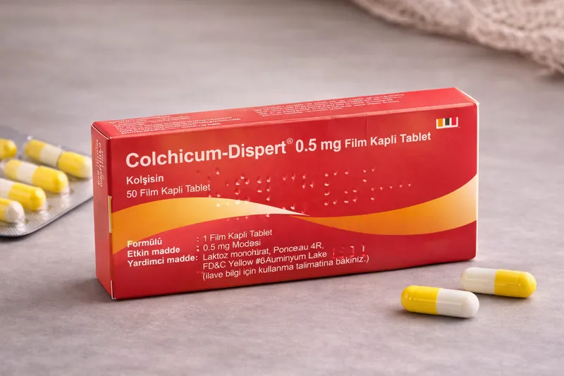 Colchicum Dispert Coated Tablets Turkish Product Pack of Fifty Tablets