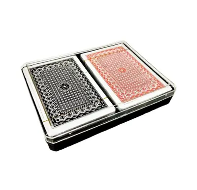Double Playing Cards Set With Clear Case Standard Size