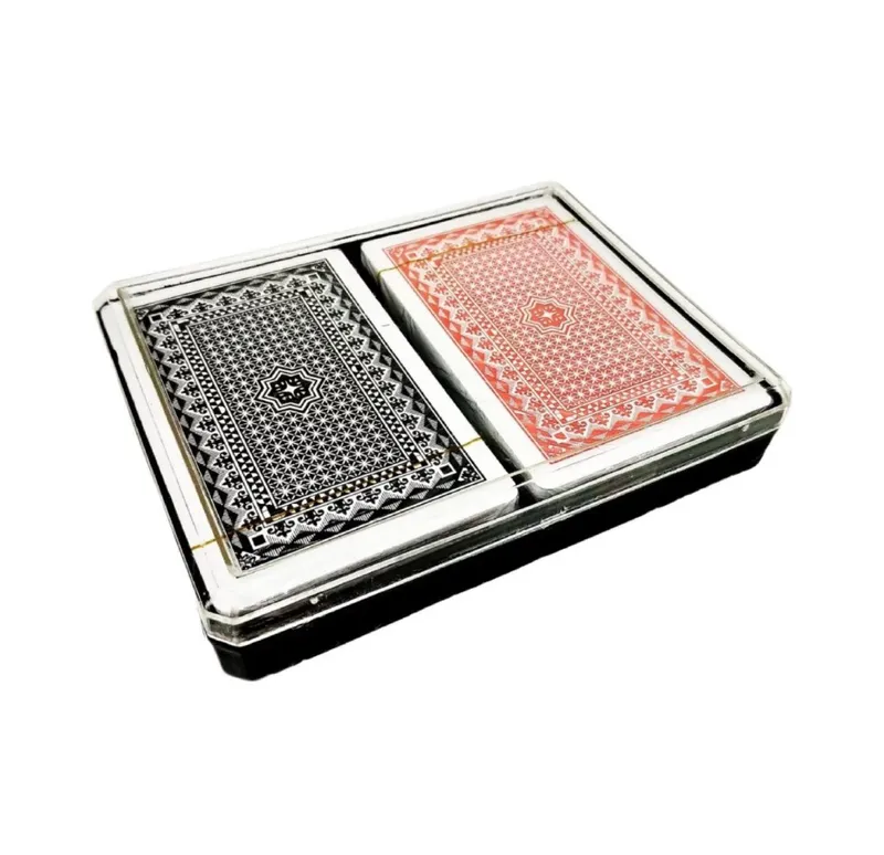 Double Playing Cards Set With Clear Case Standard Size