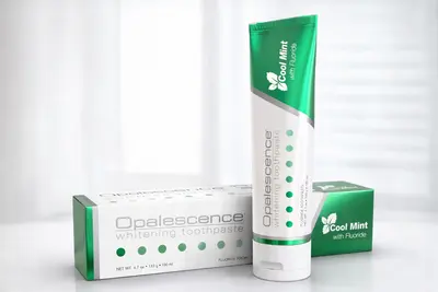 Opalescence whitening toothpaste cool mint green color 100 ml