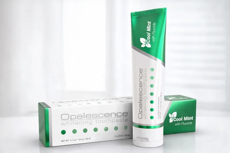Opalescence whitening toothpaste cool mint green color 100 ml