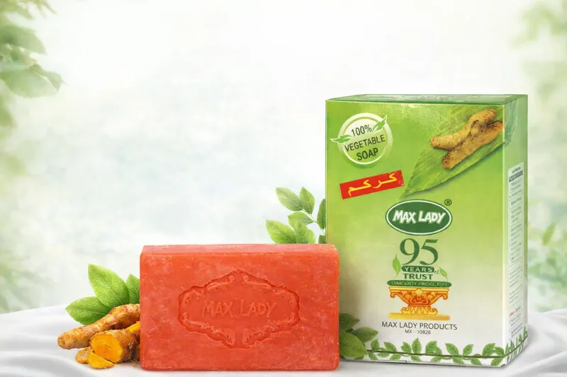 Max lady Turmeric Soap Gentle Cleansing and Natural Skin Care