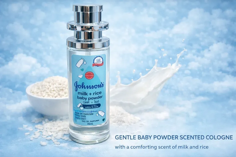 Johnsons Milk and Rice Baby Powder Scented Cologne 35 ml