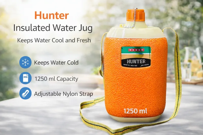 Hunter Water Bottle with Carry Strap 1250 ml