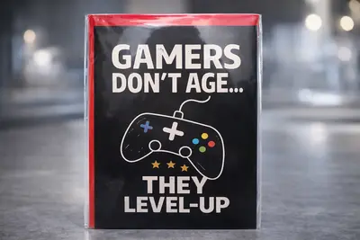 Gaming Greeting Card Motivational Design