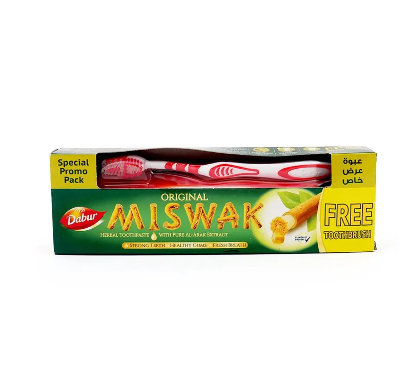 Miswak toothpaste 190 g , with toothbrush