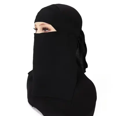 Black neqab - 1 pcs