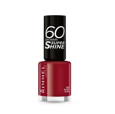 Rimmel nail polish , 60 seconds super shine , 320 Rapid Ruby x 1pcs 8ml