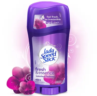 Lady Speed Stick
Deodorant Anti Perspirant Fresh & Essence Luxurious Freshness 1pc x 65g