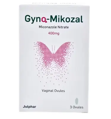Gyno Mikozal 400Mg Vaginal Ovules 1box x 3 Ovules