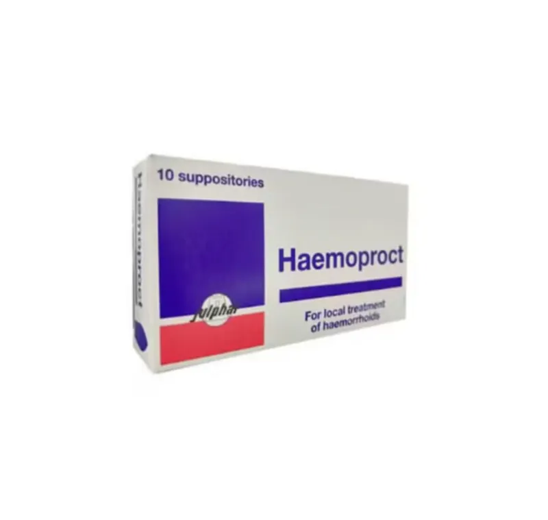Haemoproct, for local treatment of hemorrhoids , 10 suppositories