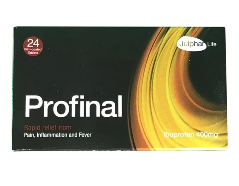 Profinal 400mg Ibuprofen Tablets For Pain Inflammation & Fever, Pack of 24's