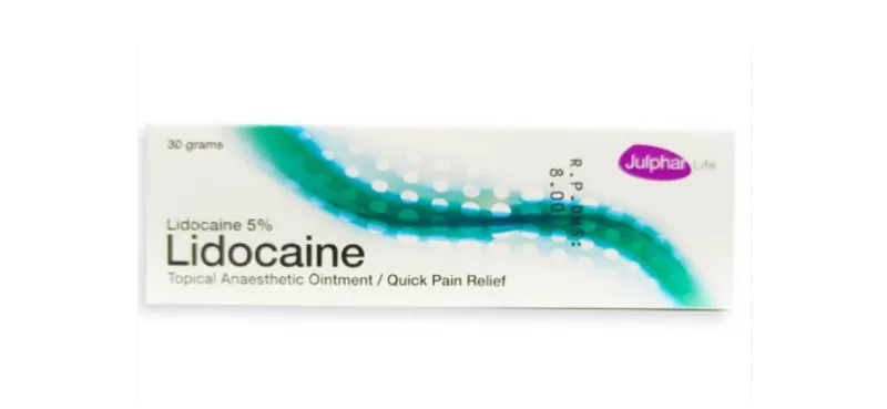 Julphar LIDOCAINE Ointment cream / quick pain relief , 30g