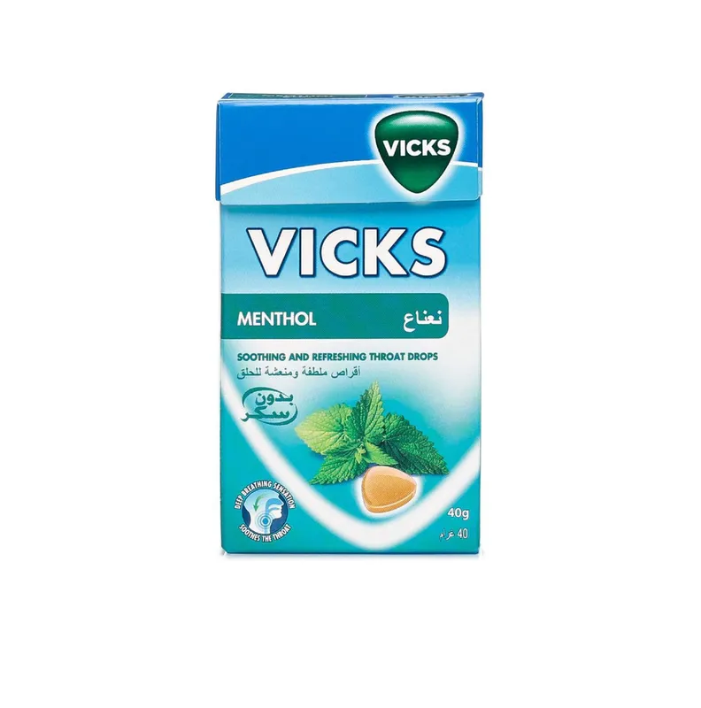 Vicks Menthol Throat Drops 40 g