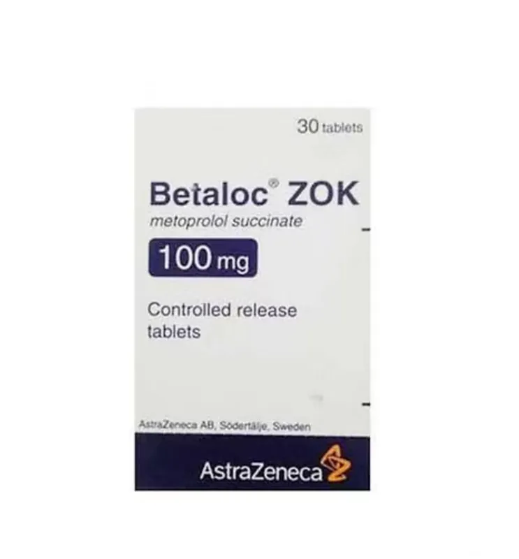 Betaloc ZOK 100mg , 1 box - (30 Tablets)