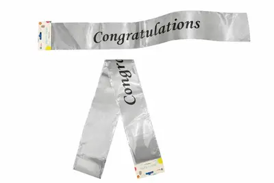 Party sash , congratulations scarf , 1 pc