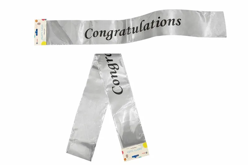Party sash , congratulations scarf , 1 pc